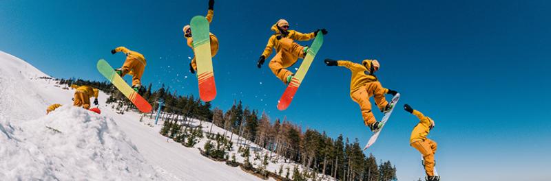 snowboarder doing a trick